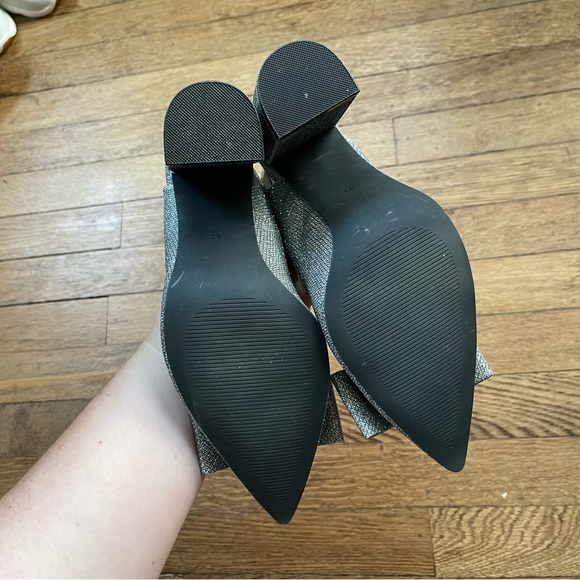 H&M Silver Glitter Heel with Bow Detail - Picture 5 of 8